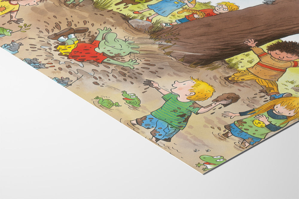 Die Olchis spielen in der Matschpfütze