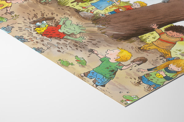 Die Olchis spielen in der Matschpfütze