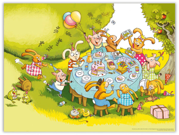 Die sieben kleinen Hasen – Kuchenschmaus und Geburtstagsgeschenke