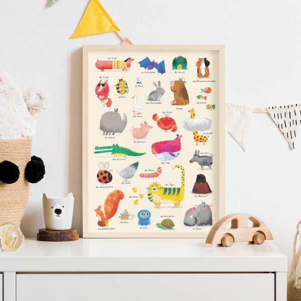 Wimmelposter: Meine ersten Tiere